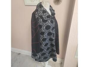 Flawless RADZOLI multi color unique fun light weight jacket artsy 3XL